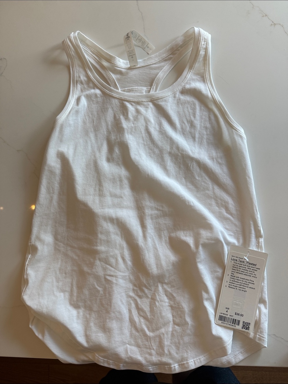 Lululemon love tank pleated new with tags